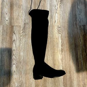 Charles by Charles David High Black Microsuede Boots size 6.5